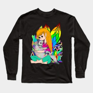 Rainbow Quartz Crystal Fairy Long Sleeve T-Shirt